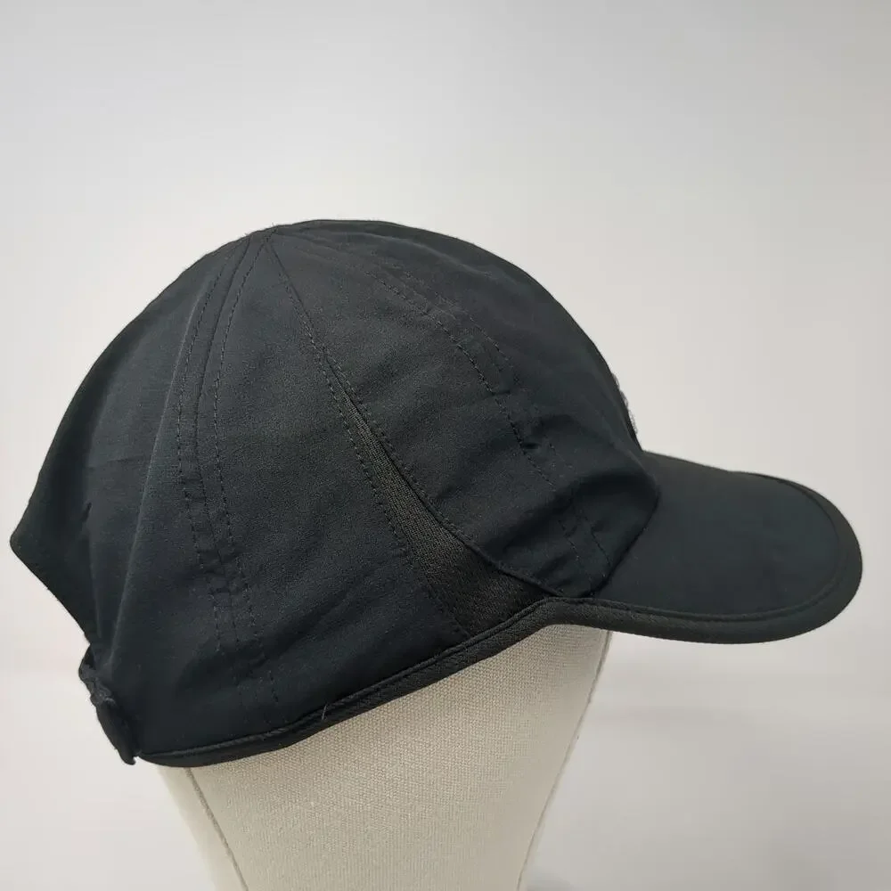 Adidas Baseball Cap Black One Size Mesh Side Panels Performance Strapback Hat